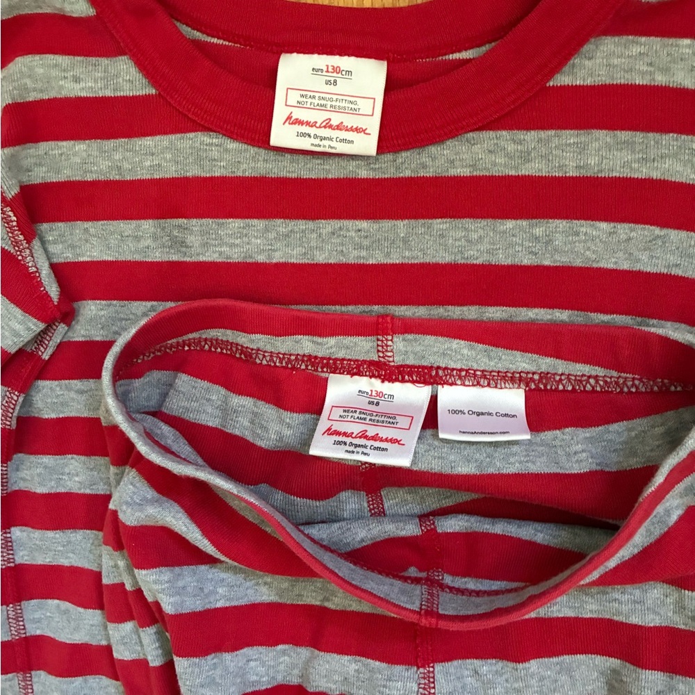 Hanna Andersson striped long john PJs